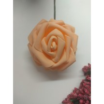 Цветы из фоамирана на проволоке 7 см цв. оранжевый, цена за 1 шт